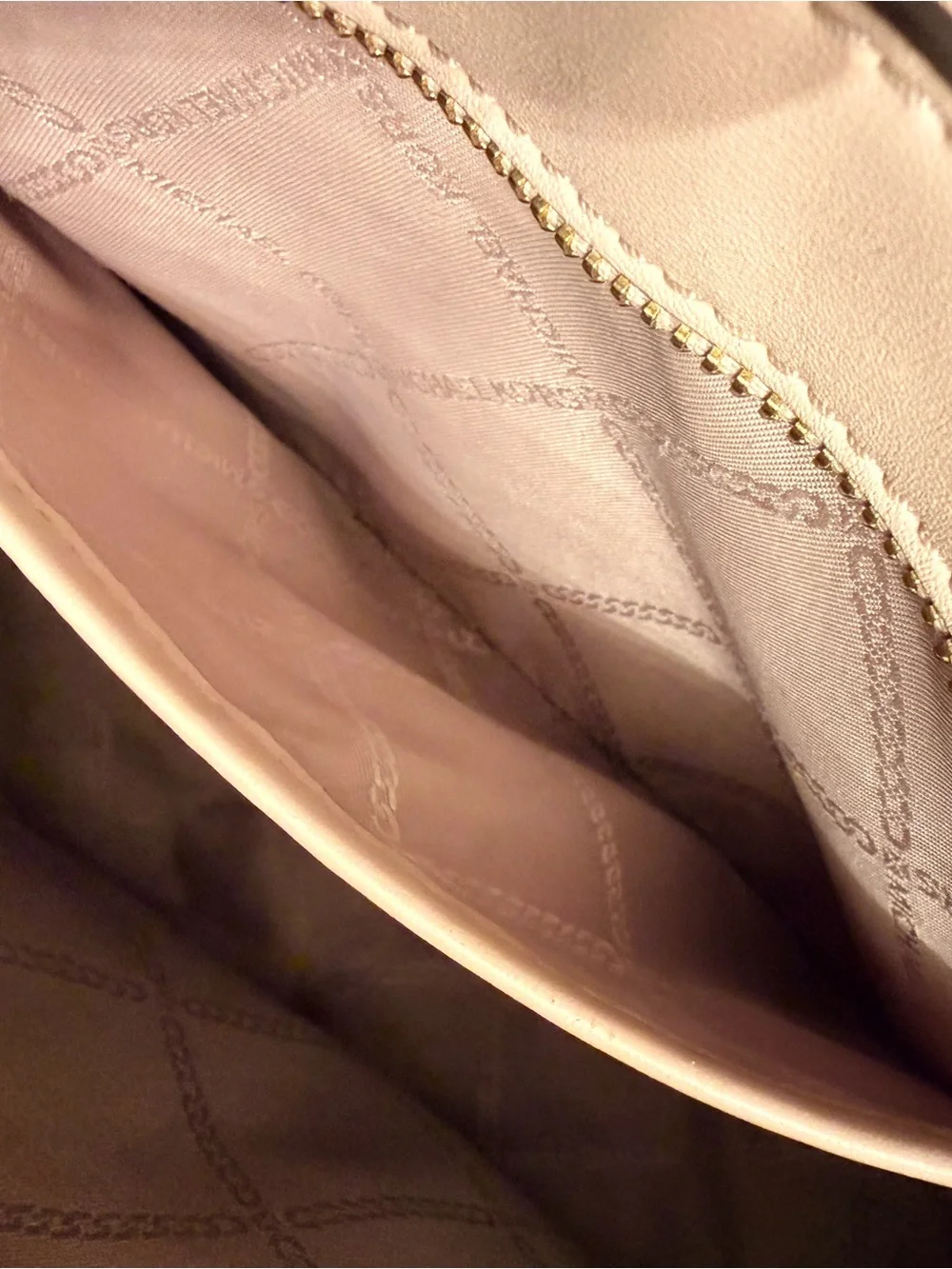 Michael Kors Blush Lori Satchel: Leather Chain-Handle Tote